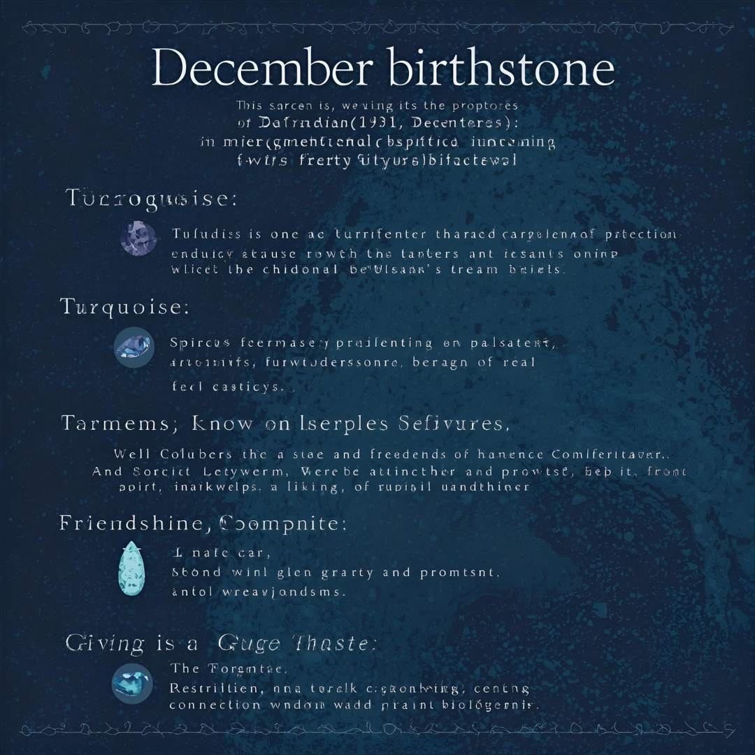 Birthstone of December